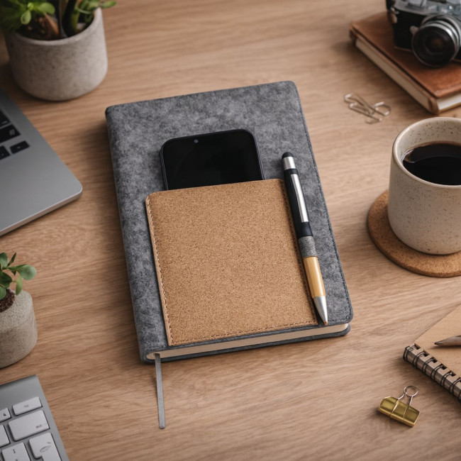 Carnet A5 publicitaire avec poche Wilko 
