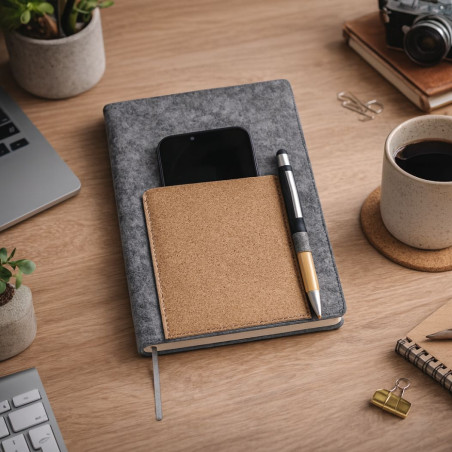 Carnet A5 publicitaire avec poche Wilko 