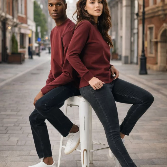 Sweat personnalisé en coton recyclé Iqoniq Etosha 