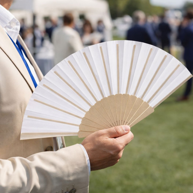 Éventail publicitaire en RPET 