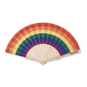 Éventail publicitaire en bois Rainbow 