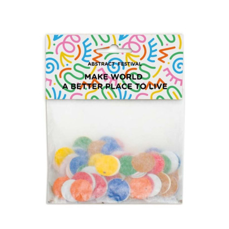 Sachet de confettis en papier ensemencé 