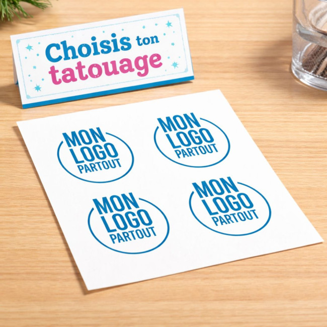 Tatouage 100 % personnalisé 8x8 cm 