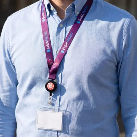 Tour de Cou avec Enrouleur Personnalisé 