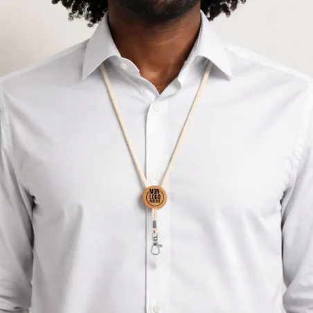 Tour de cou publicitaire coton et bambou Kara 