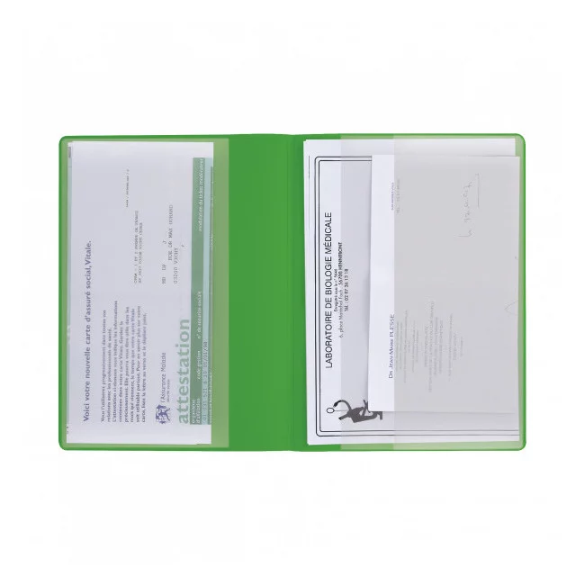 Pochette Santé Publicitaire 3 Poches - Vert Pochette Santé Publicitaire 3 Poches Pochette Santé Publicitaire 3 Poches - Vert