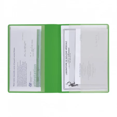 Pochette Santé Publicitaire 3 Poches Pochette Santé Publicitaire 3 Poches - Vert