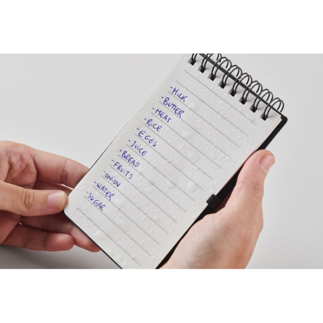 Bloc-notes personnalisé déperlant avec stylo Kit 