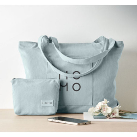 Sac cabas personnalisé en velours côtelé Cordy G 