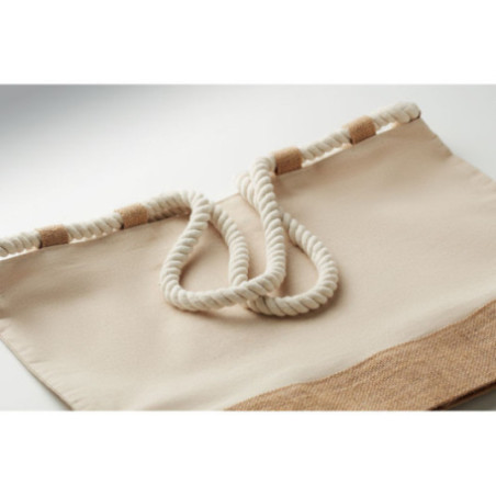 Sac de plage en coton et jute Makenke 