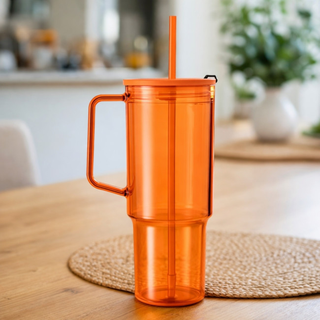 Mug géant avec paille personnalisable Mugora 1,2L 