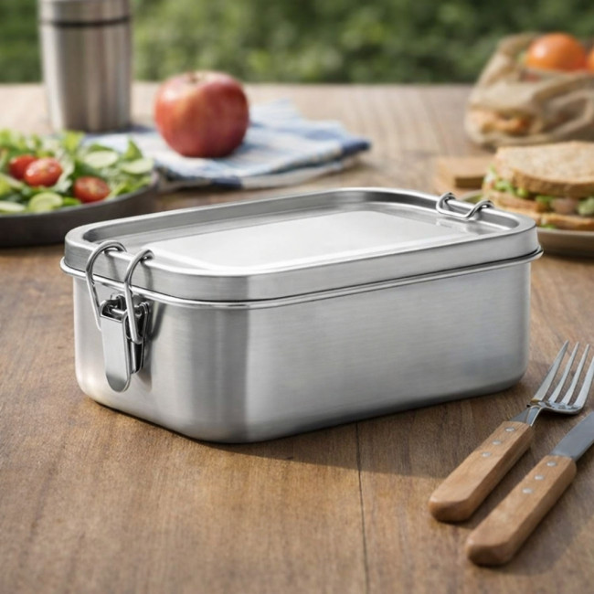 Lunch box en acier inoxydable recyclé GoBuddy 750 ml 