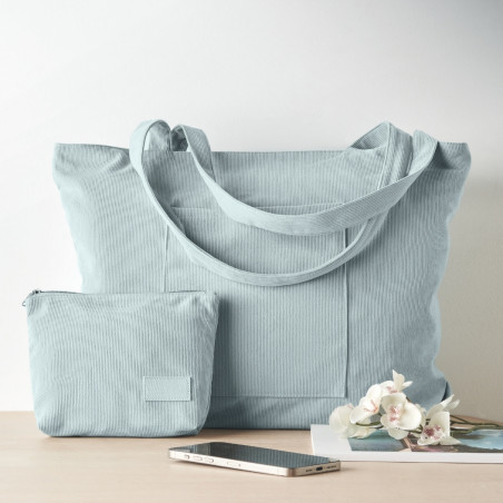Sac cabas personnalisé en velours côtelé Cordy G 