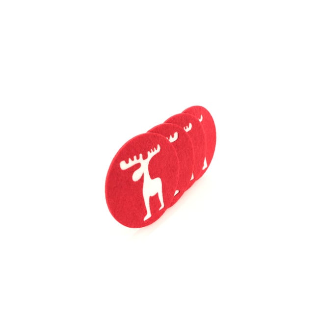 Sous-verres publicitaire de Noël Mandi 