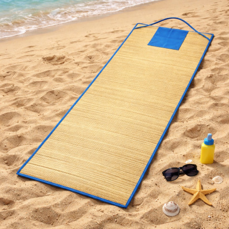 Natte de plage publicitaire Rafia 
