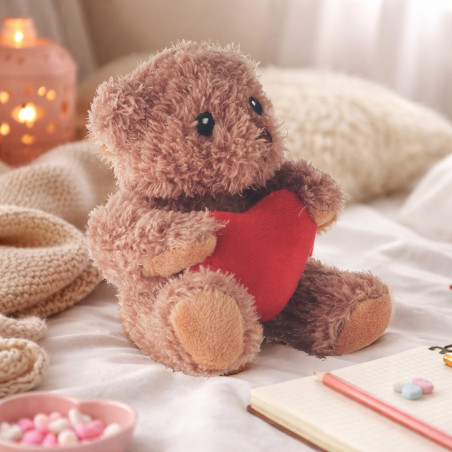 Petit ours en peluche avec coeur Cuddle 