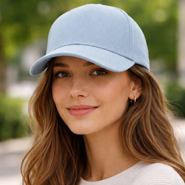 Casquette personnalisée en velours côtelé Wale 