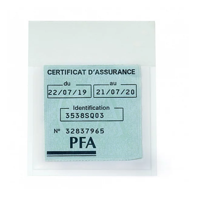 Vignette d’Assurance Publicitaire Vignette d’Assurance Publicitaire - Face