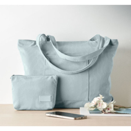 Sac cabas personnalisé en velours côtelé Cordy G 