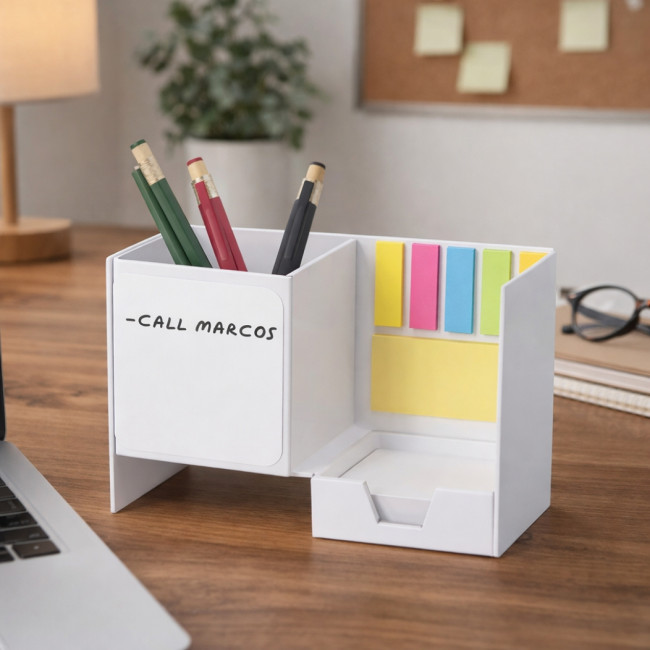 Pot à crayons avec notes adhésives Persut 