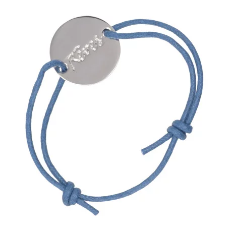 Bracelet Publicitaire Cordon Steel Bracelet Publicitaire Cordon Steel - Bleu foncé