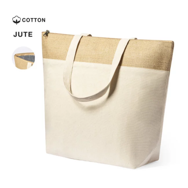 Sac en coton et jute publicitaire isotherme Linax 