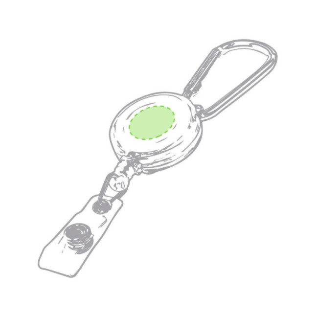 Porte-badge mousqueton déroulant Bosur 