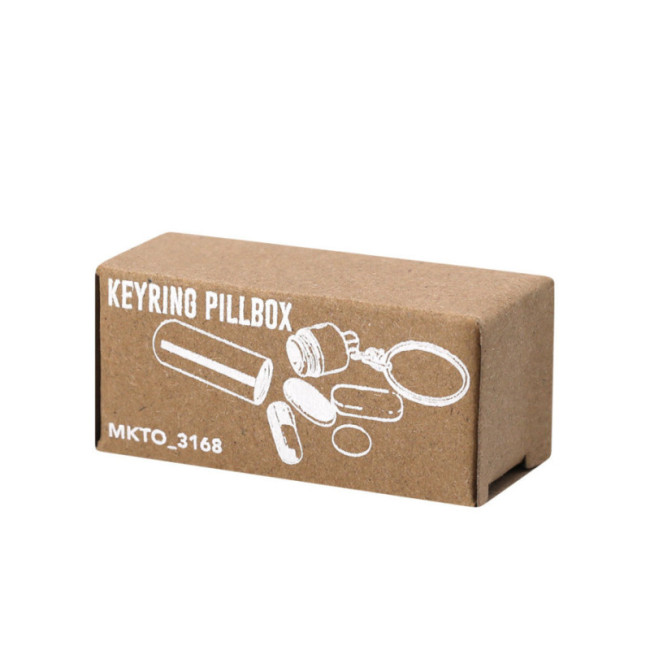 Pilulier porte-clés en métal alumpil 
