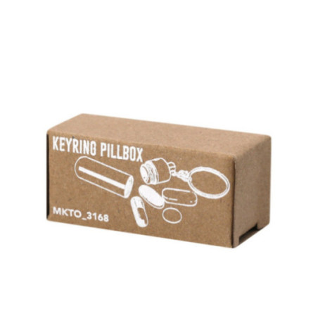 Pilulier porte-clés en métal alumpil 
