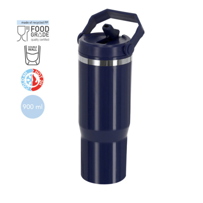 Gourde isotherme personnalisée Bastien 900 ml 