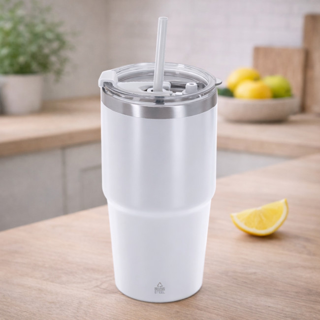 Gobelet isotherme avec paille Vinson 650 ml 