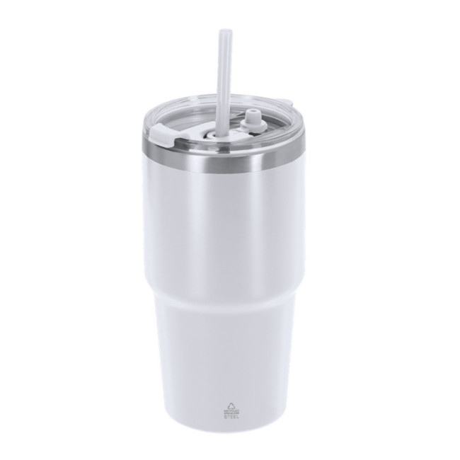 Gobelet isotherme avec paille Vinson 650 ml 