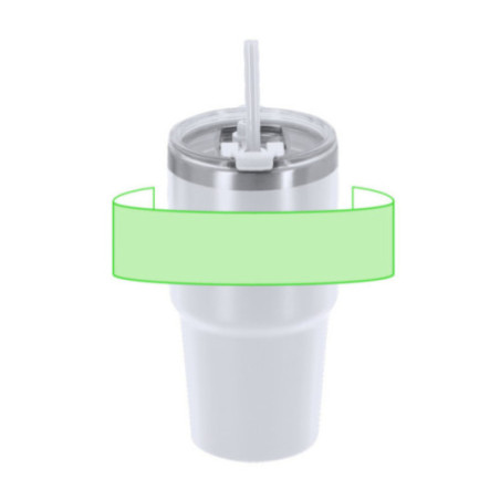 Gobelet isotherme avec paille Vinson 650 ml 