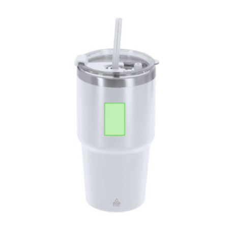 Gobelet isotherme avec paille Vinson 650 ml 