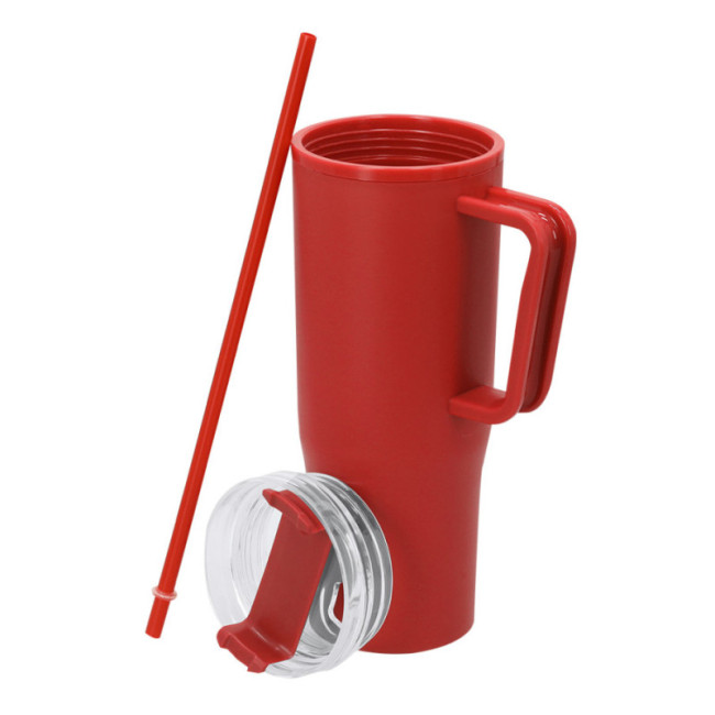 Grande gourde isotherme avec paille Gabrion 900 ml 