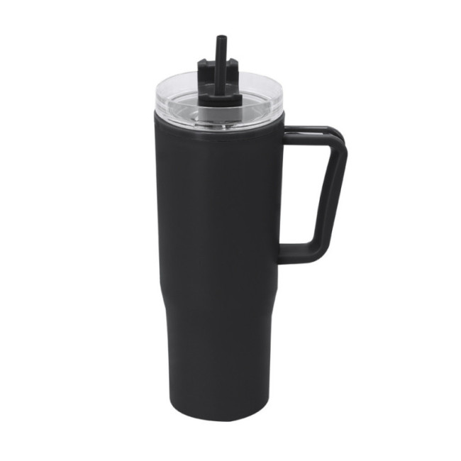 Grande gourde isotherme avec paille Gabrion 900 ml 