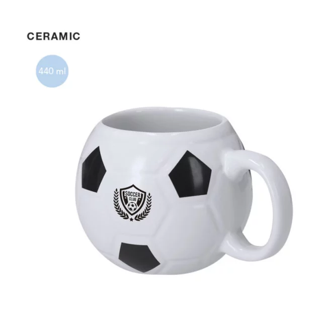 Mug personnalisé ballon de foot Hindy 440 ml 