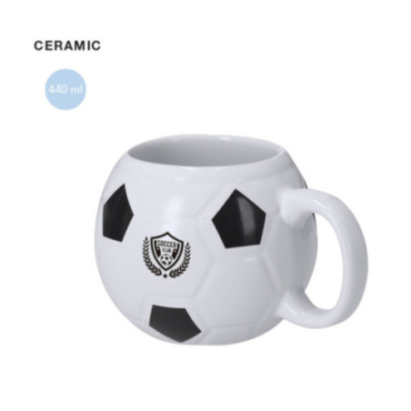 Mug personnalisé ballon de foot Hindy 440 ml 