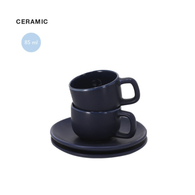 Set de 2 tasses à café personnalisées Freyat 85 ml 