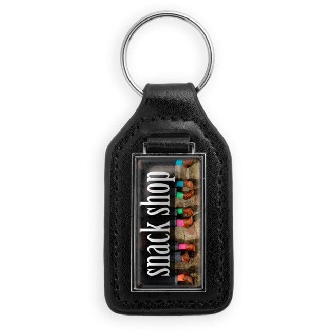 Porte-Clés en Cuir Publicitaire Rectangle Porte-Clés en Cuir Publicitaire Rectangle - Personnalisé
