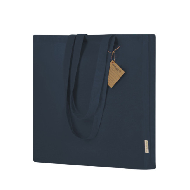 Tote bag publicitaire en coton recyclé Lovarin 