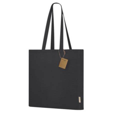 Tote bag publicitaire en coton recyclé Lovarin 