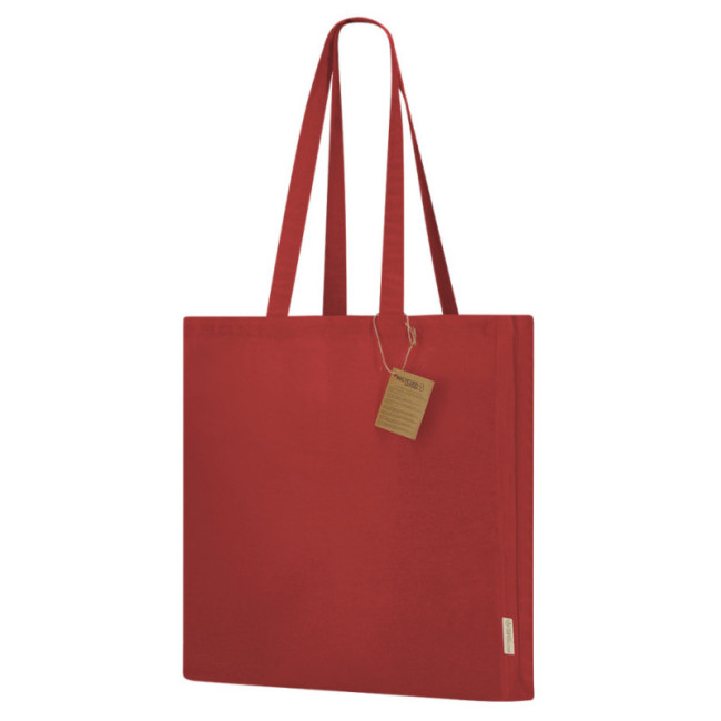 Tote bag publicitaire en coton recyclé Lovarin 