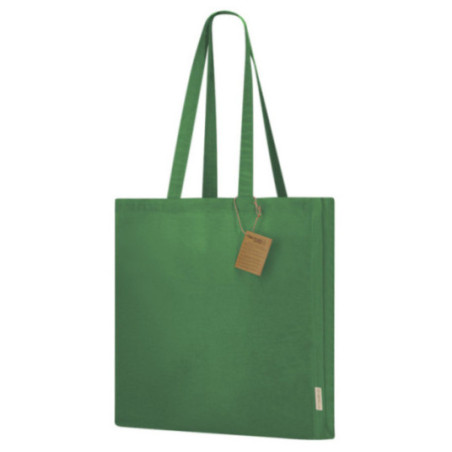 Tote bag publicitaire en coton recyclé Lovarin 