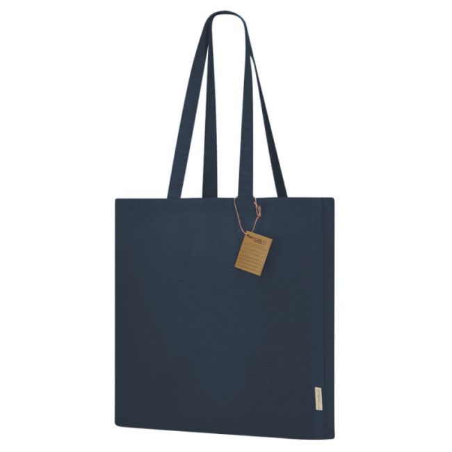 Tote bag publicitaire en coton recyclé Lovarin 