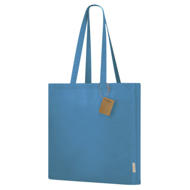 Tote bag publicitaire en coton recyclé Lovarin 