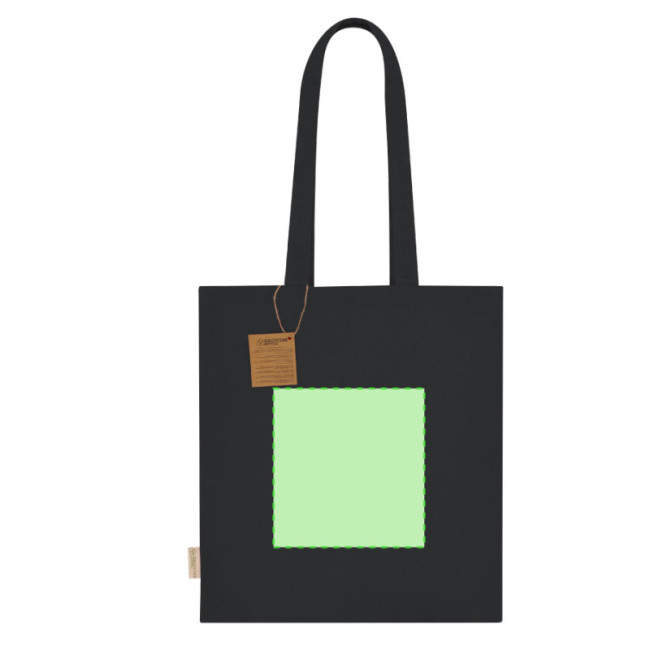 Tote bag publicitaire en coton recyclé Lovarin 