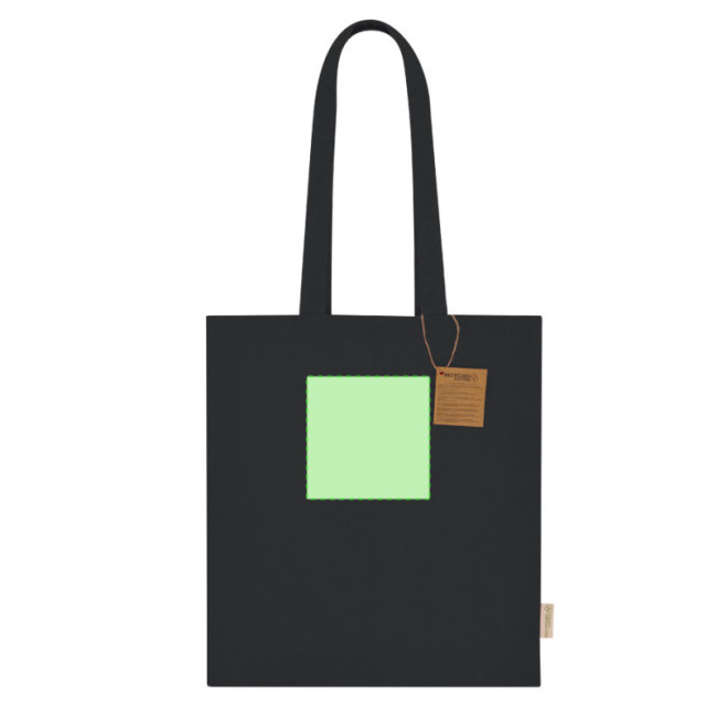 Tote bag publicitaire en coton recyclé Lovarin 