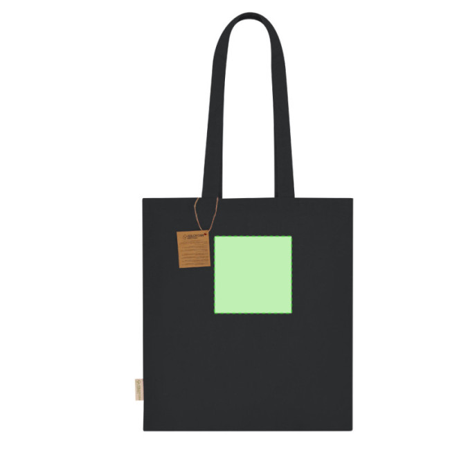 Tote bag publicitaire en coton recyclé Lovarin 