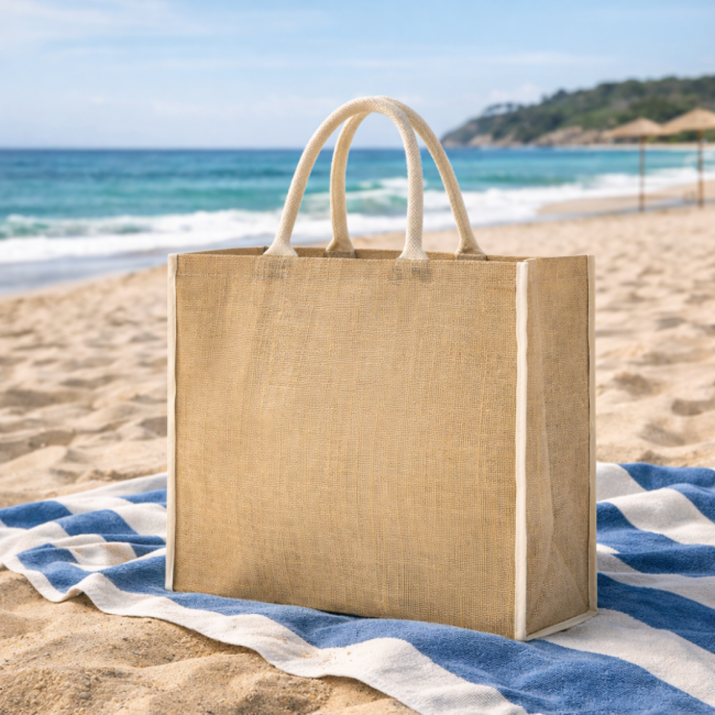 Sac cabas personnalisé en jute Vasan 
